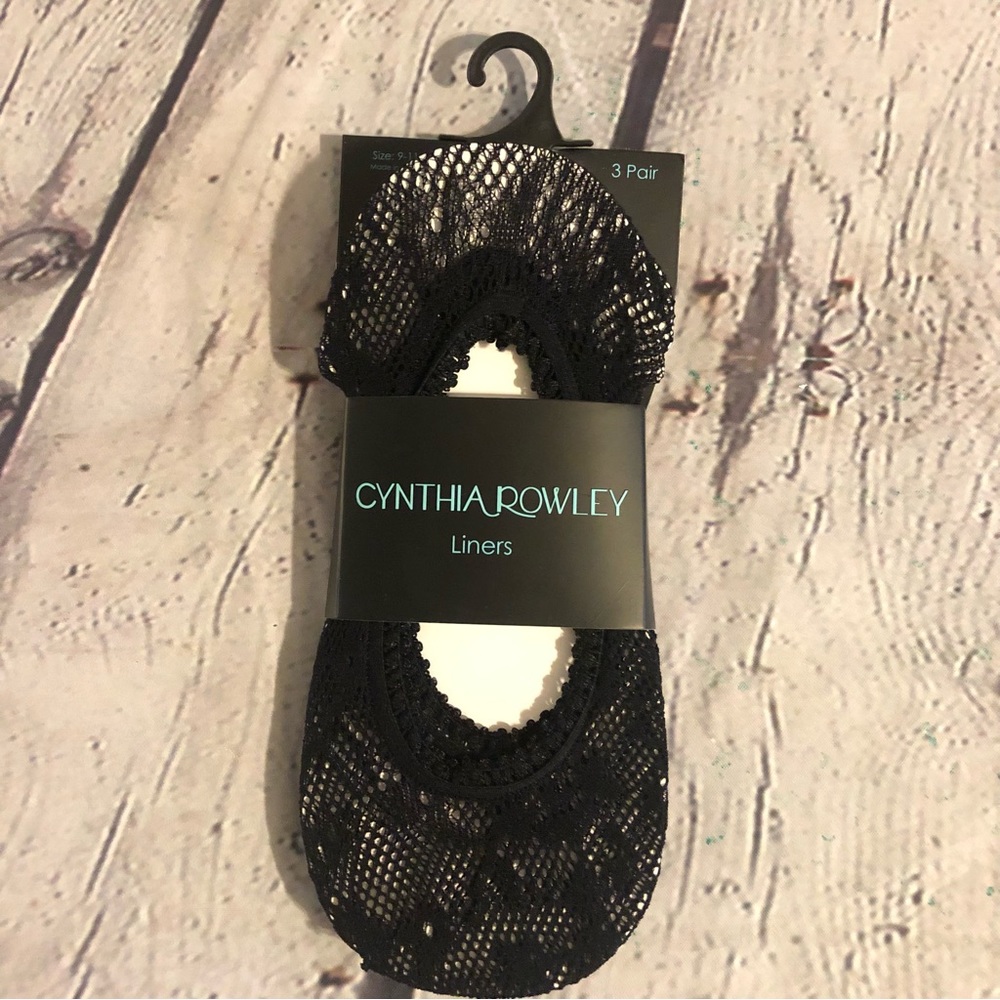 NWT - Set of 7 Pairs - Cynthia Rowley Women’s Microfiber Foot Liners + KEYSOCKS - Picture 6 of 11